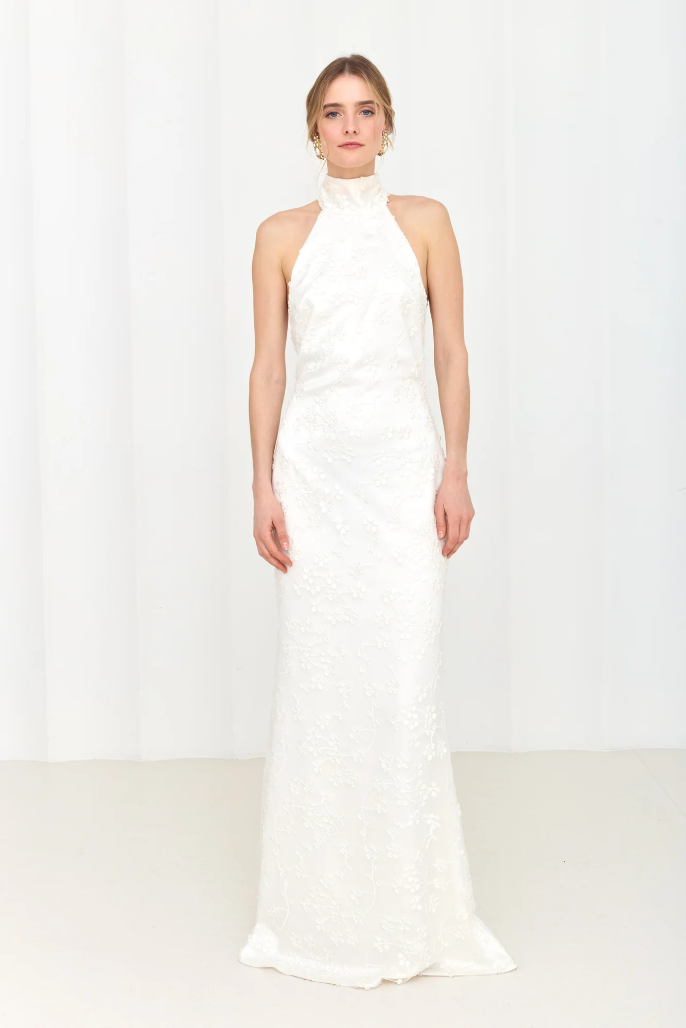 VALERIE Long White Lace Wedding Gown